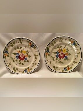 NEMOURS by Longchamp France Bread/Butter Plate 6 3/8” diameter Plate Set of 2